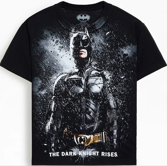 Batman Dark Knight Rises T-Shirt. Medium & Large, Black. - Picture 1 of 5